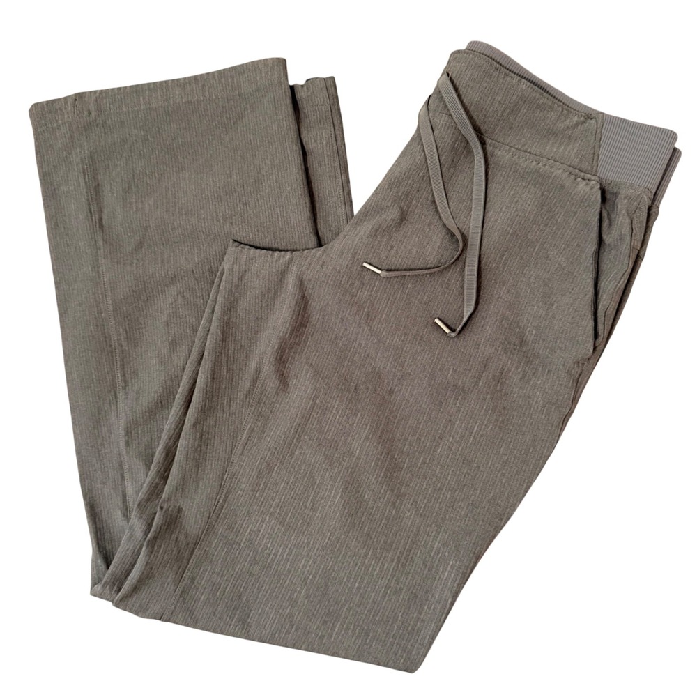 Athleta Wide Leg Stretch Lightweight Charcoal‎ Pants (10) Athleisure Casual - Picture 2 of 14